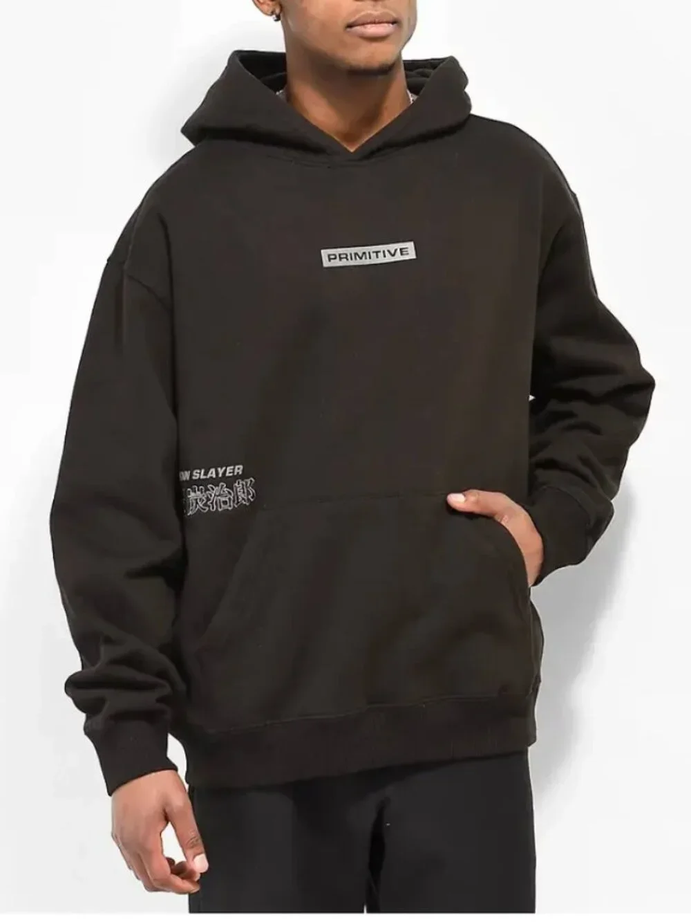 Primitive x Demon Slayer x Tanjiro Hooded Sweatshirt Black Men's L
